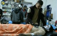 Jisr al-Shughour: air raid killed two members of civil defense…..one of them joined to his wife and two children.